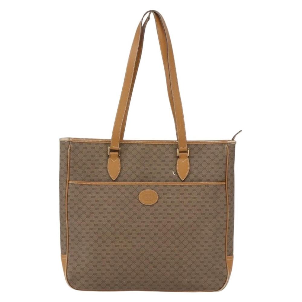 Gucci Micro GG Supreme Tote Bag Brown